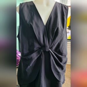 Soft Surroundings Nwt Elegant Black Sleeveless Top